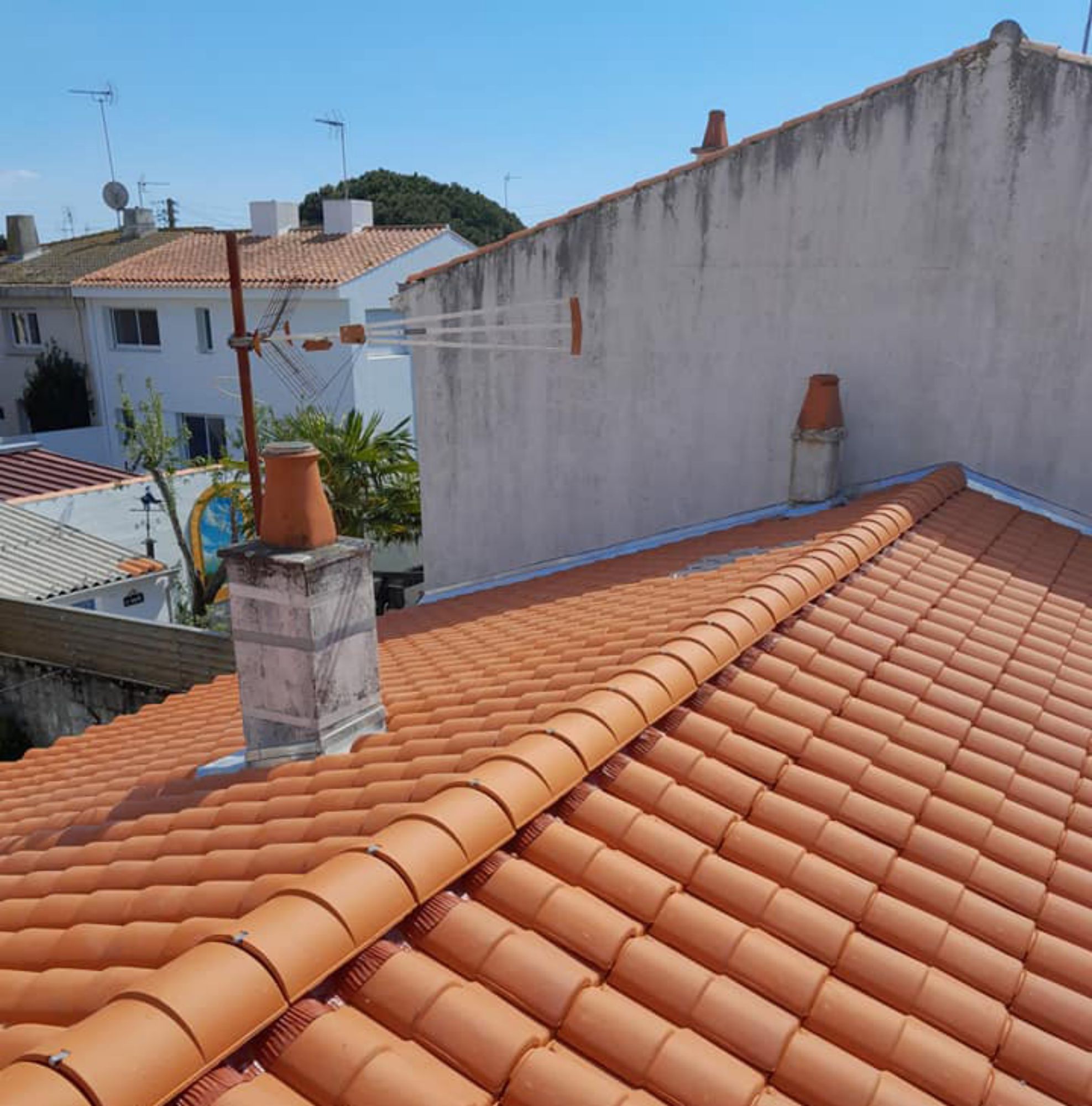 Pose de fenêtre de toit